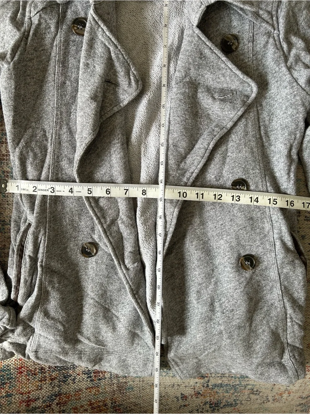 Lolë Light Gray UPF 50+ Sun Protection Women’s Sweater Jacket Size S